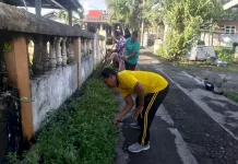 Polisi dan Warga Beru Cegah DBD Bersama