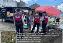 Patroli Kota Sat Samapta Polres Manggarai Jaga Ruteng Tetap Aman Kondusif