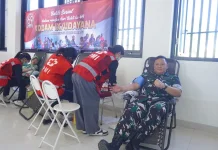 Peringati HUT ke-69 Kodam IX/Udayana, Kodim 1630/Mabar Gelar Donor Darah