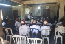 Bhabinkamtibmas Rahong Utara Kawal Pendaftaran Bakal Calon Kades Golo Langkok