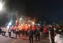 Polres Ende Kawal Pawai Obor Sambut Harlah Pancasila 1 Juni 2026