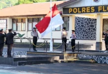 Polres Flores Timur Teguhkan Nilai Pancasila lewat Upacara