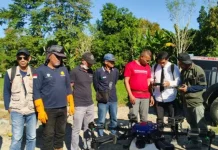 DTPHP Manggarai Barat Gunakan Drone Kendalikan Hama Wereng di Lahan Padi