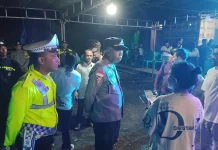 Polres Ende Kawal Syukuran Komuni Suci Pertama hingga Dini Hari