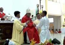 Mgr Maksimus Regus Tahbiskan 16 Diakon Baru di Seminari Ritapiret