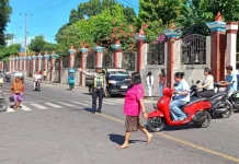 Satlantas Polres Flores Timur Amankan Arus Lalu Lintas Ibadah Minggu Pagi