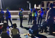 Patroli Malam Polres Flores Timur Jaga Kamtibmas Kota Larantuka
