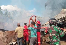 Diduga akibat LPG Bocor, Bengkel Las di Lembata Hangus Terbakar