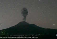 Empat Kali Erupsi, Aktivitas Gunung Lewotobi Masih Tinggi