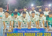 MAN Manggarai Barat Pesta Gol, Bungkam Atlas Pungu di Turnamen Futsal Kapolres