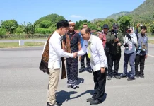 Wakil Presiden RI Gibran Rakabuming Raka  Disambut Bupati  Ende