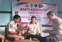 Polres Ngada Gelar Home Visit dan Pelayanan Kesehatan