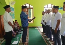 Pengukuhan BPM Ar-Rahman Watanlolong Perkuat Syiar Islam di Nagawutung