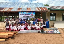 Peringati Hari Bhayangkara ke-80, Sekolah di Pulau Kukusan Terima Bantuan Renovasi