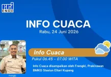 BMKG: Waspada Potensi Angin Kencang di Wilayah Kupang, Rote Ndao, dan Sabu Raijua