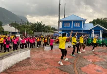 Sambut Hari Bhayangkara ke-80, Polres Ende Gelar Olahraga Bersama