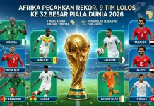 Afrika Pecahkan Rekor, 9 Tim Lolos ke 32 Besar Piala Dunia 2026