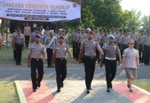 Hari Bhayangkara Ke-80, 71 Personel Polres Ende Naik Pangkat Resmi