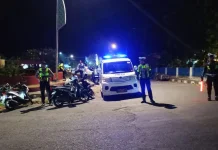 Patroli Lampu Biru Polres Flotim Perkuat Keamanan Lalu Lintas