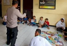 Polsek Ende Hadirkan Ruang Literasi Ramah Anak Bersama Relima