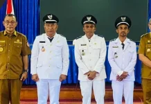 Bupati Ende Lantik Tiga Penjabat Kepala Desa untuk Tiga Wilayah