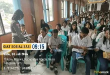 Satlantas Polres Ngada Edukasi Tertib Lalu Lintas di Sekolah