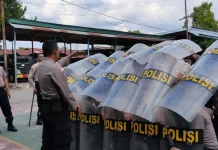 Sat Samapta Polres Ende Asah Kemampuan Dalmas Hadapi Kontinjensi