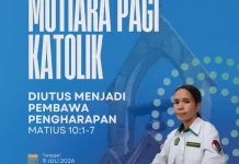 Mutiara Pagi: Umat Katolik Diutus Menjadi Pembawa Pengharapan