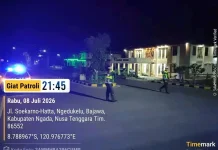 Satlantas Polres Ngada Intensifkan Patroli Lampu Biru