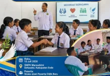 Dari Ruang Kelas, Kemenag Ende Tebar Semangat Moderasi Beragama