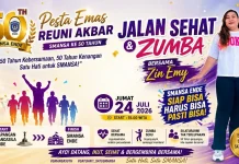 Jalan Sehat dan Zumba Meriahkan Reuni Akbar 50 Tahun SMAN 1 Ende