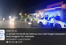 Patroli Blue Light Satlantas Polres Ende Tekan Risiko Kecelakaan Malam