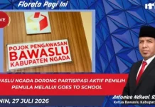 Bawaslu Ngada Ajak Pelajar Tolak Hoaks dan Politik Uang