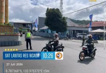 Satlantas Polres Ngada Intensifkan Pengaturan Lalu Lintas di Kota Bajawa