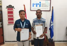 RRI Ende dan Desa Wolotopo Timur Jalin Kerja Sama Publikasi Pembangunan Desa