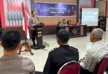 Serah Terima Memori Jabatan Jaga Kesinambungan Polres Flores Timur