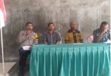 Bhabinkamtibmas Berikan Binluh Kamtibmas jelang Pilkades di Wongawea
