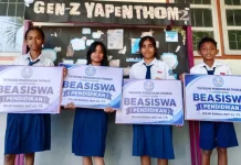 Yapenthom Berikan Beasiswa Bagi Enam Pelajar Berprestasi Sikka