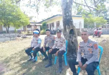 Polsek Soa Amankan Turnamen Sepak Bola Antar Desa Sambut HUT RI ke-81