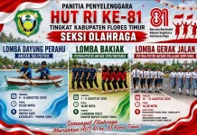 Pemkab Flores Timur Gelar Beragam Lomba Semarakkan HUT Ke-81 RI