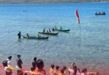 Delapan Tim SD Berebut Tiket Semifinal Lomba Dayung HUT RI di Larantuka