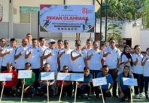 Lapas Ende Awali Pekan Olahraga Sambut HUT Ke-81 Kemerdekaan RI