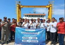 Bupati Ende Sambut Pelayaran Perdana KMP Inerie II di Nangakeo