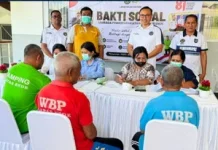 Lapas Ende Gelar Pemeriksaan Kesehatan Gratis Sambut HUT ke-81 RI