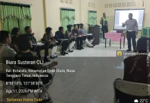 Anggota Paskibraka Ende Diedukasi Tertib Lalu Lintas jelang HUT RI ke-81