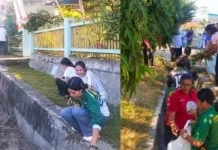 Kemenag Ende Pilih Pungut Sampah untuk Maknai Kemerdekaan