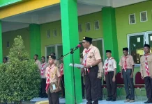 Hari Pramuka, Kakan Kemenag Ende Dorong Murid Ambil Peran dalam Ketahanan Pangan