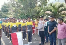 Gerak Jalan Pelajar Semarakkan HUT Kemerdekaan RI di Paga