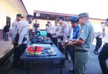Polres Ngada Gelar Apel Kesiapsiagaan Karhutla