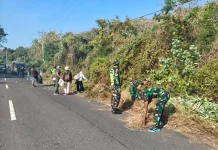 Jelang HUT RI, Kodim dan Pemda Flores Timur Gelar Karya Bakti